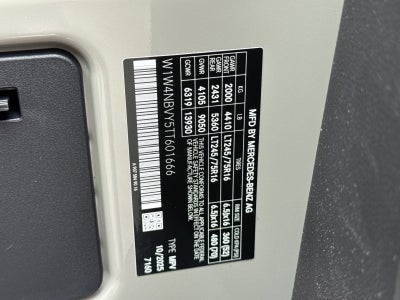 2026 Mercedes-Benz Sprinter 2500 Cargo 144 WB 4MATIC®