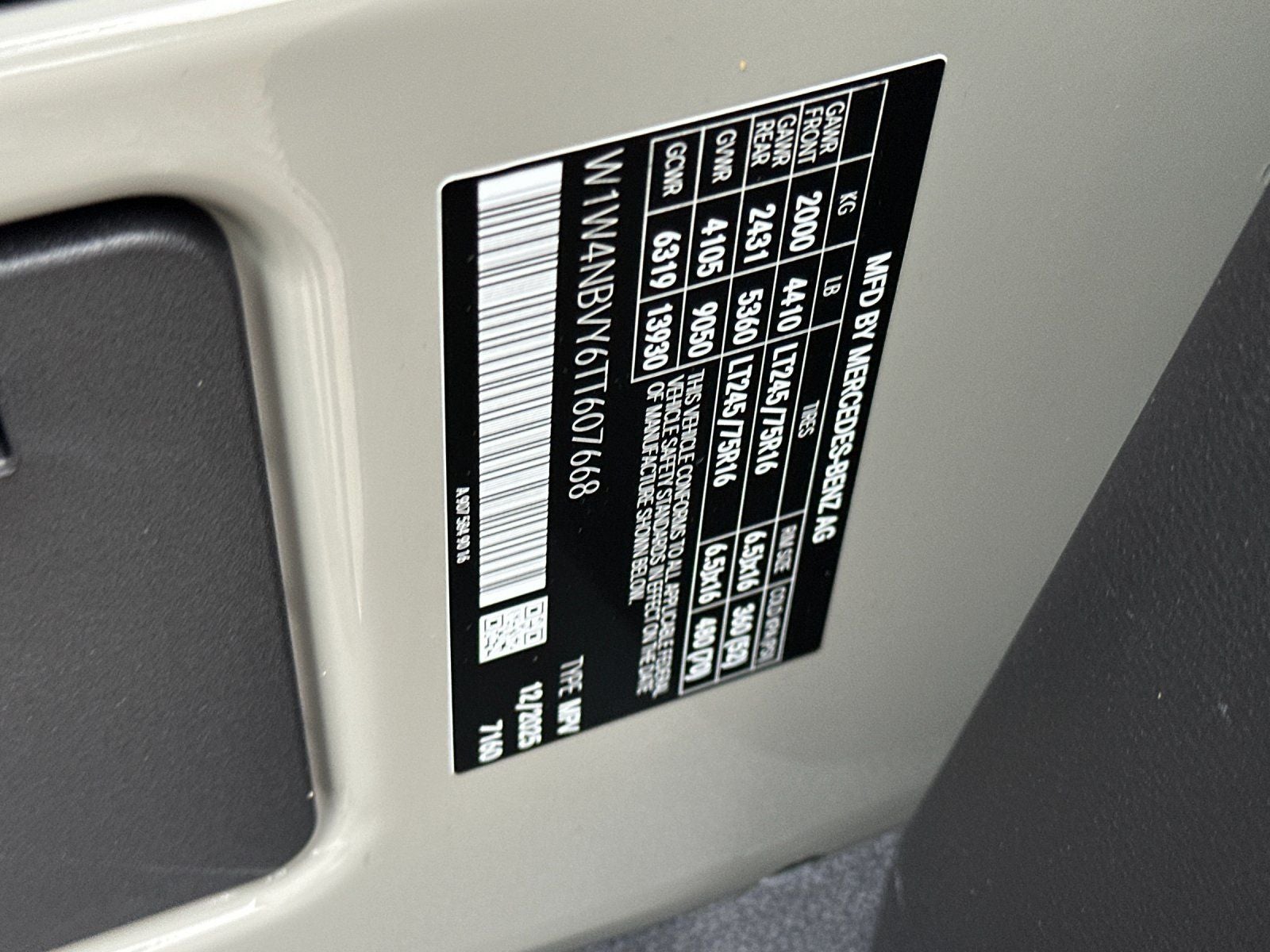 2026 Mercedes-Benz Sprinter 2500 Cargo 144 WB 4MATIC®