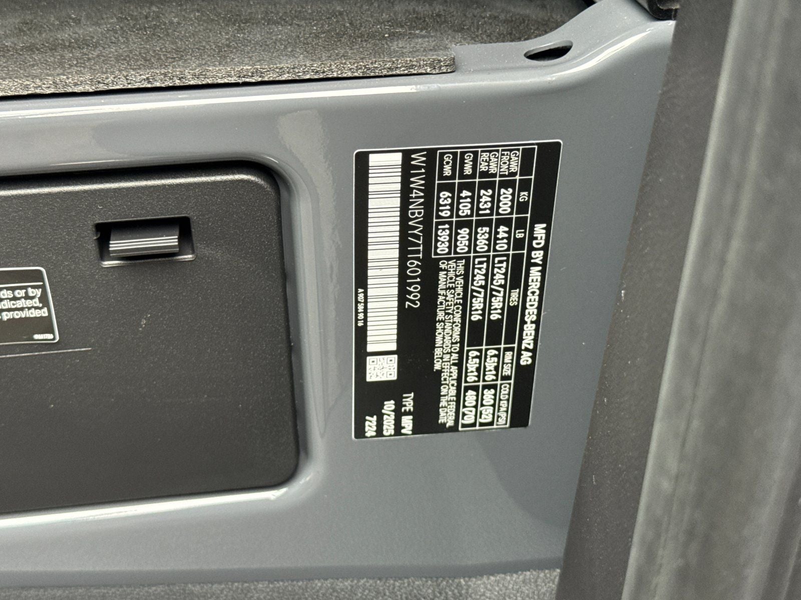 2026 Mercedes-Benz Sprinter 2500 Cargo 144 WB 4MATIC®