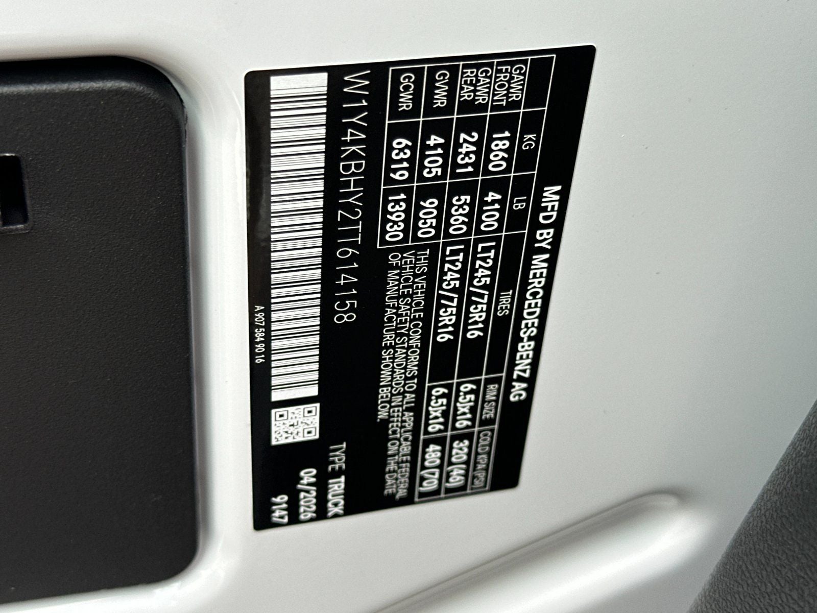 2026 Mercedes-Benz Sprinter 2500 Base