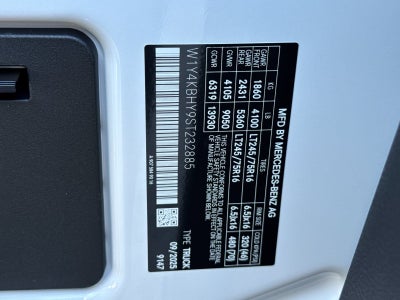 2025 Mercedes-Benz Sprinter 2500 Cargo 144 WB