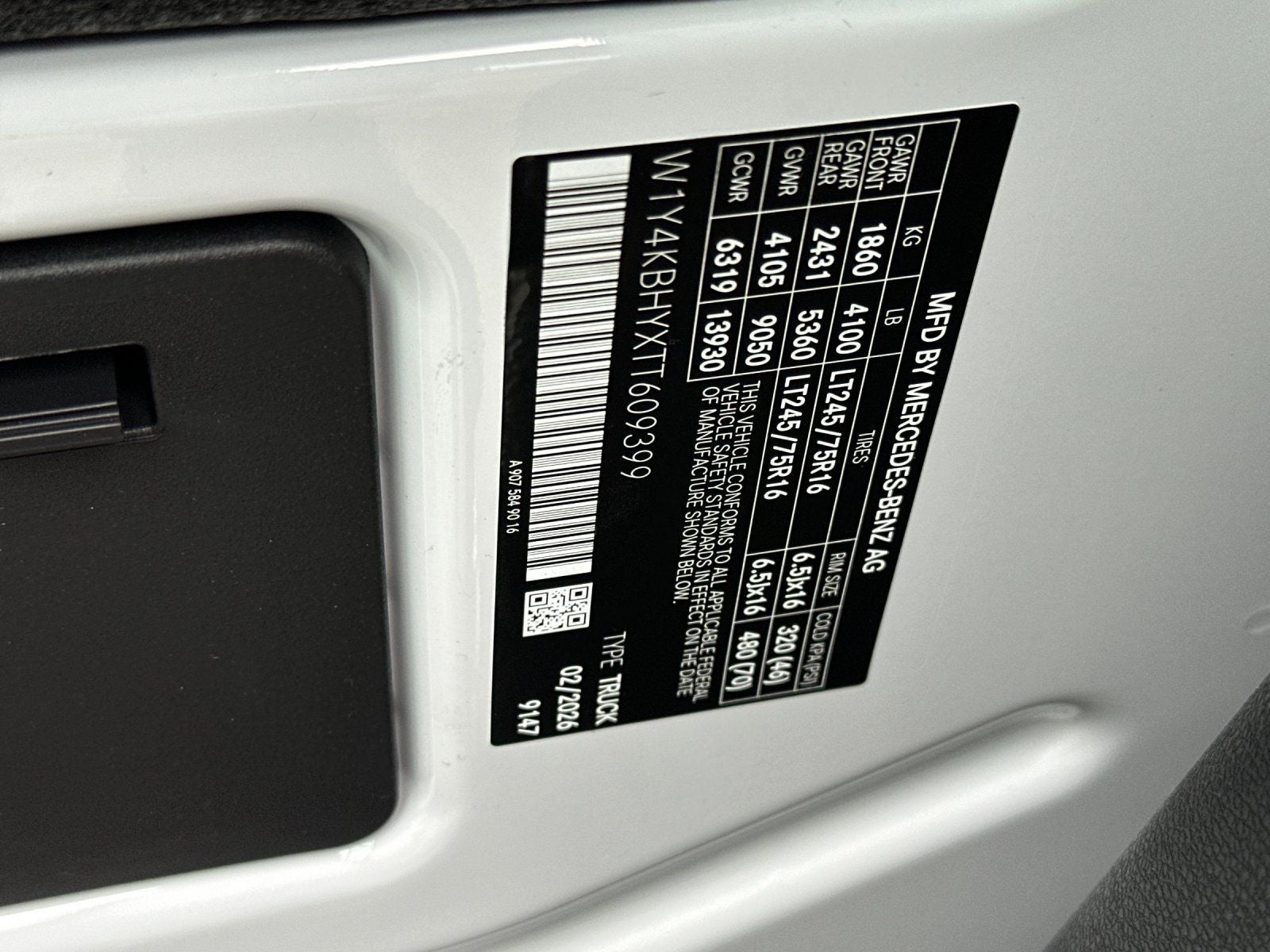 2026 Mercedes-Benz Sprinter 2500 Base