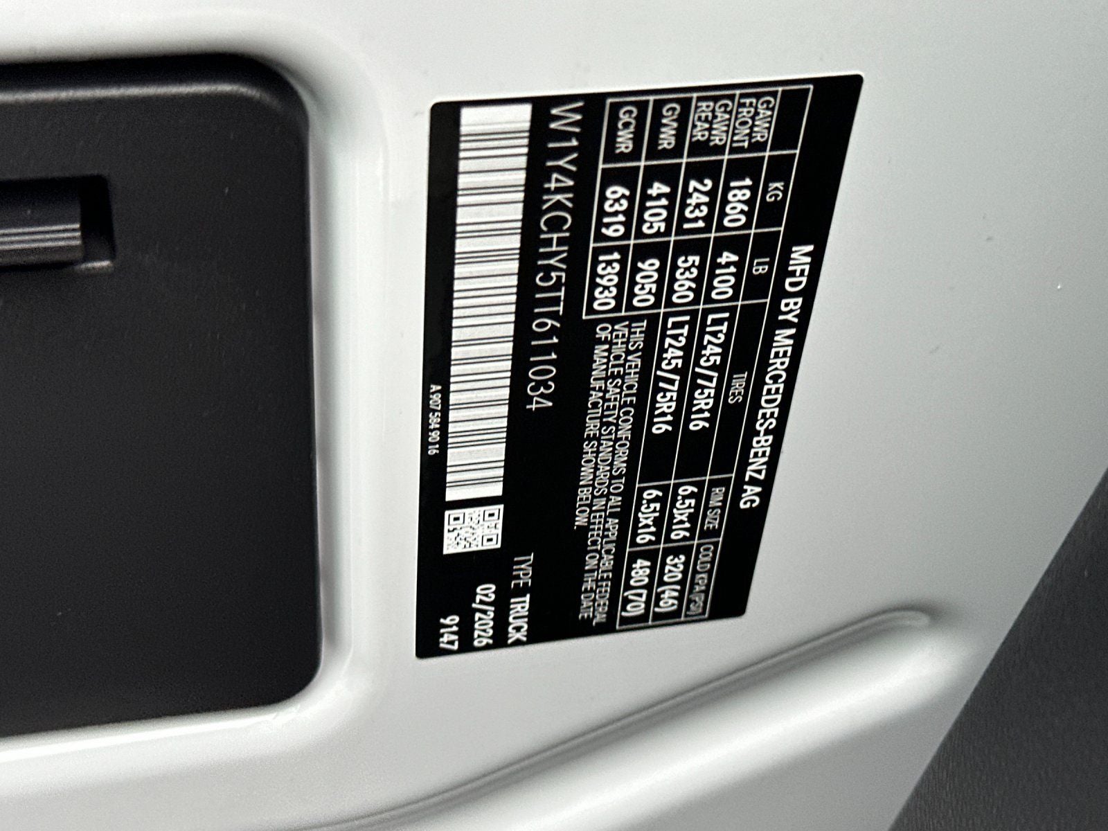 2026 Mercedes-Benz Sprinter 2500 High Roof