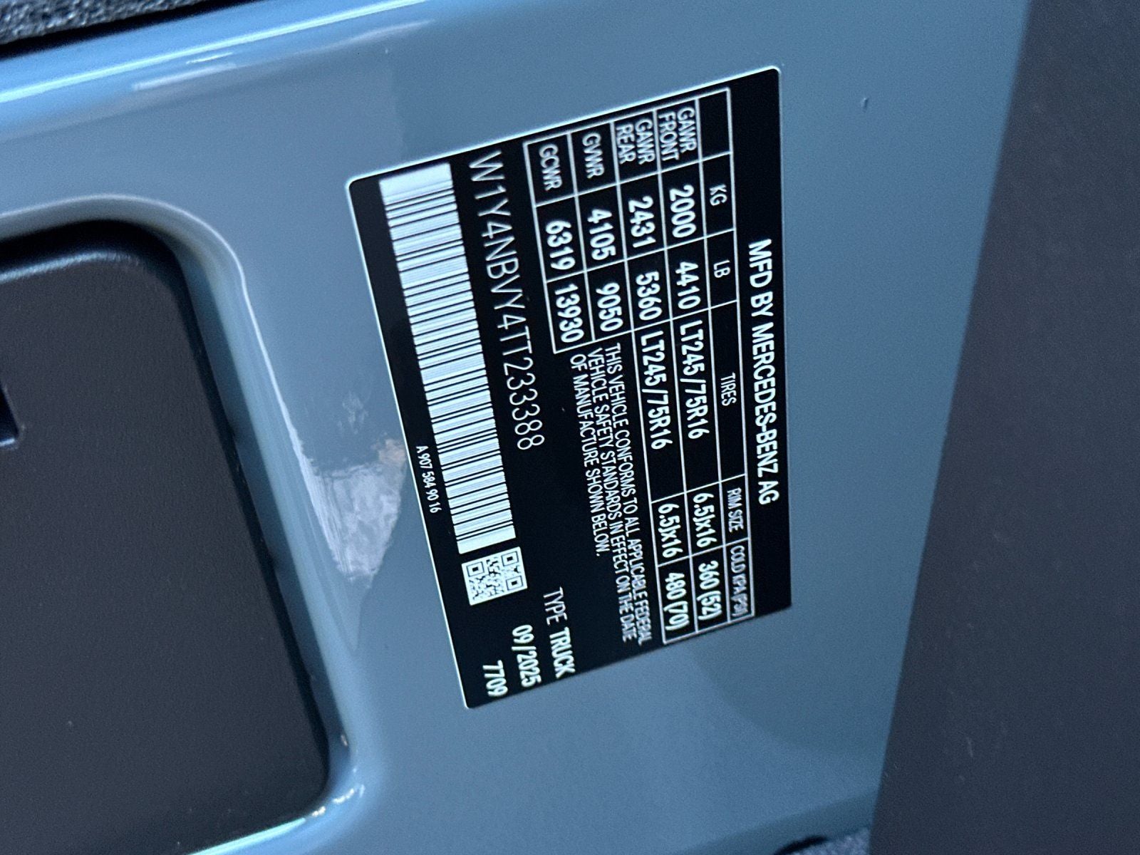 2026 Mercedes-Benz Sprinter 2500 Cargo 144 WB 4MATIC®